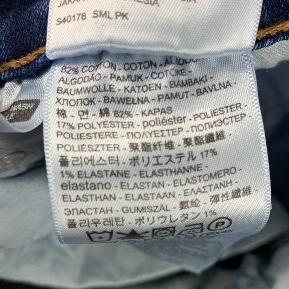 Levi Strauss “513” slim straight leg blue jeans size 34 - Picture 13 of 13